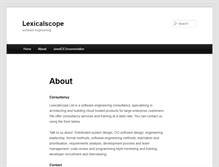 Tablet Screenshot of lexicalscope.com